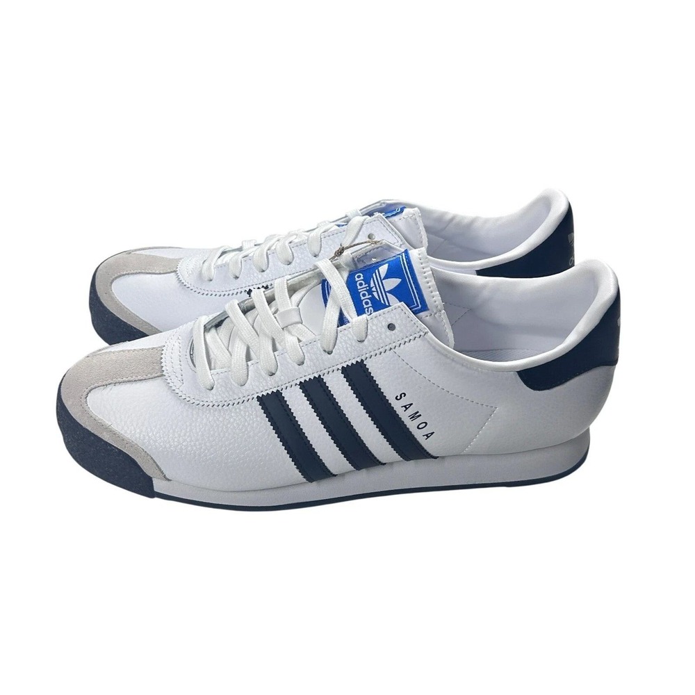 Adidas‎ Samoa Sneakers White Black Stripes Leather Men's Size 10 GY5113 NEW - Picture 3 of 9